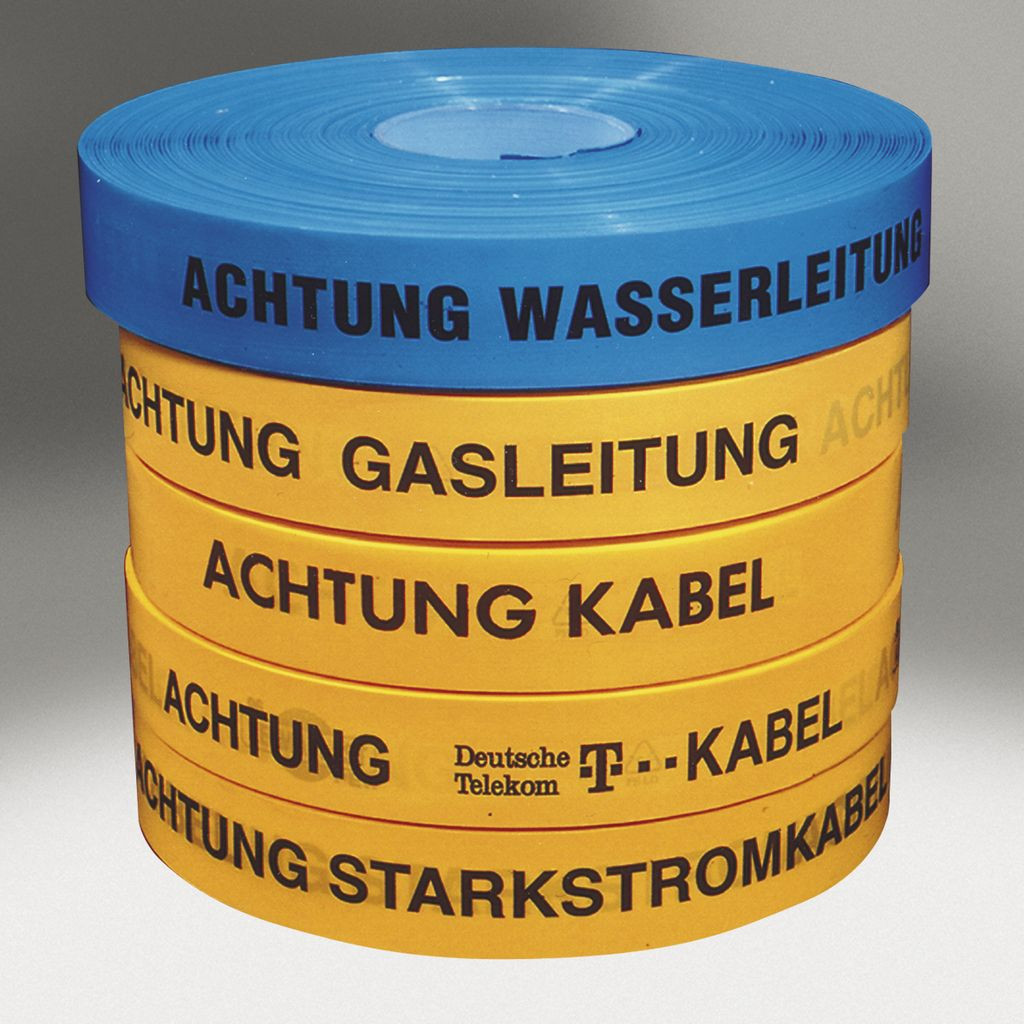 Trassenband "Achtung Wasserleitung"